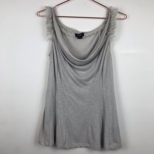 Anthro Deletta Cowl Neck Fit And Flare Blouse XS